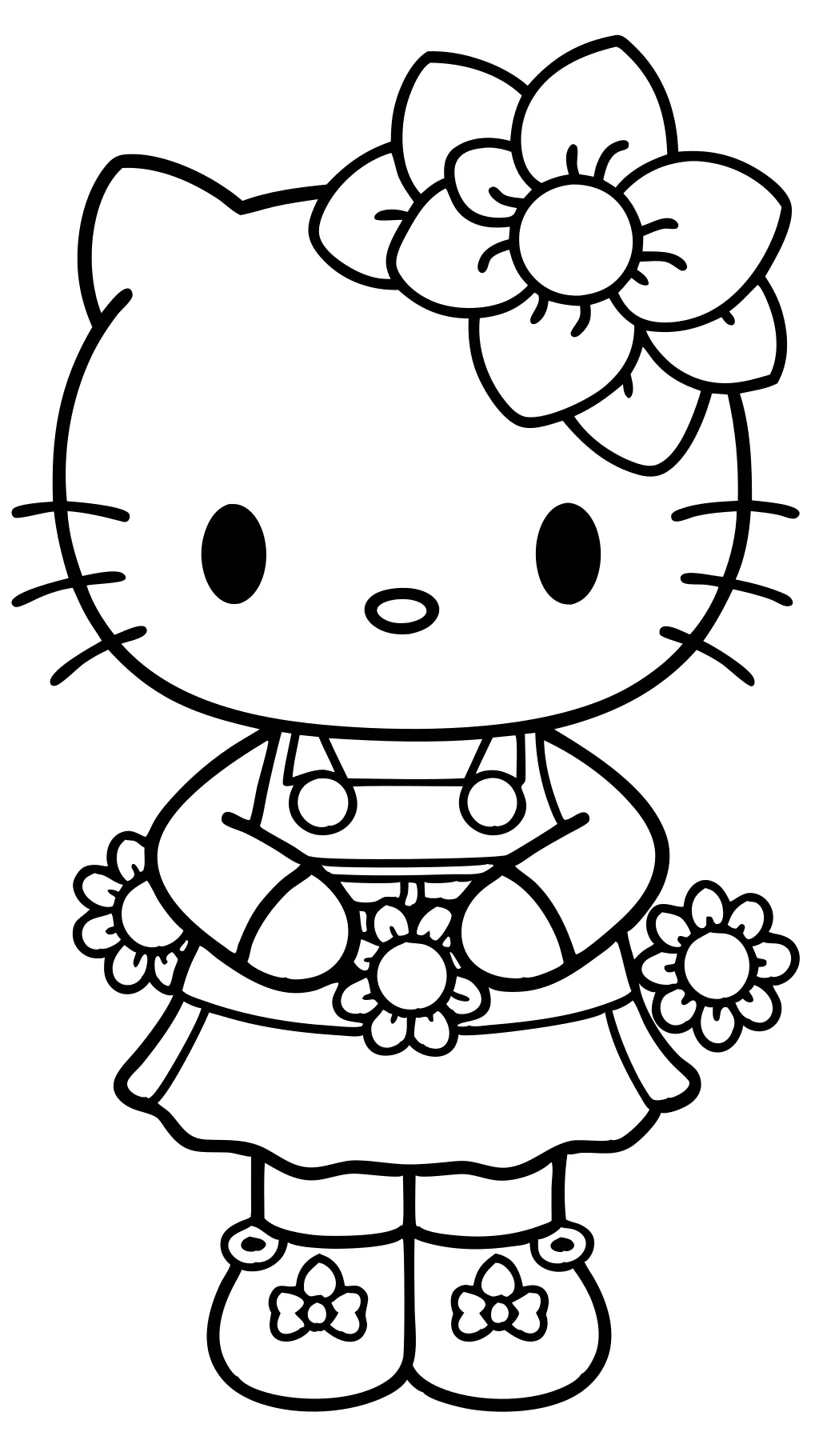 hello kitty coloring pages to print